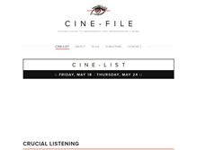 Tablet Screenshot of cinefile.info